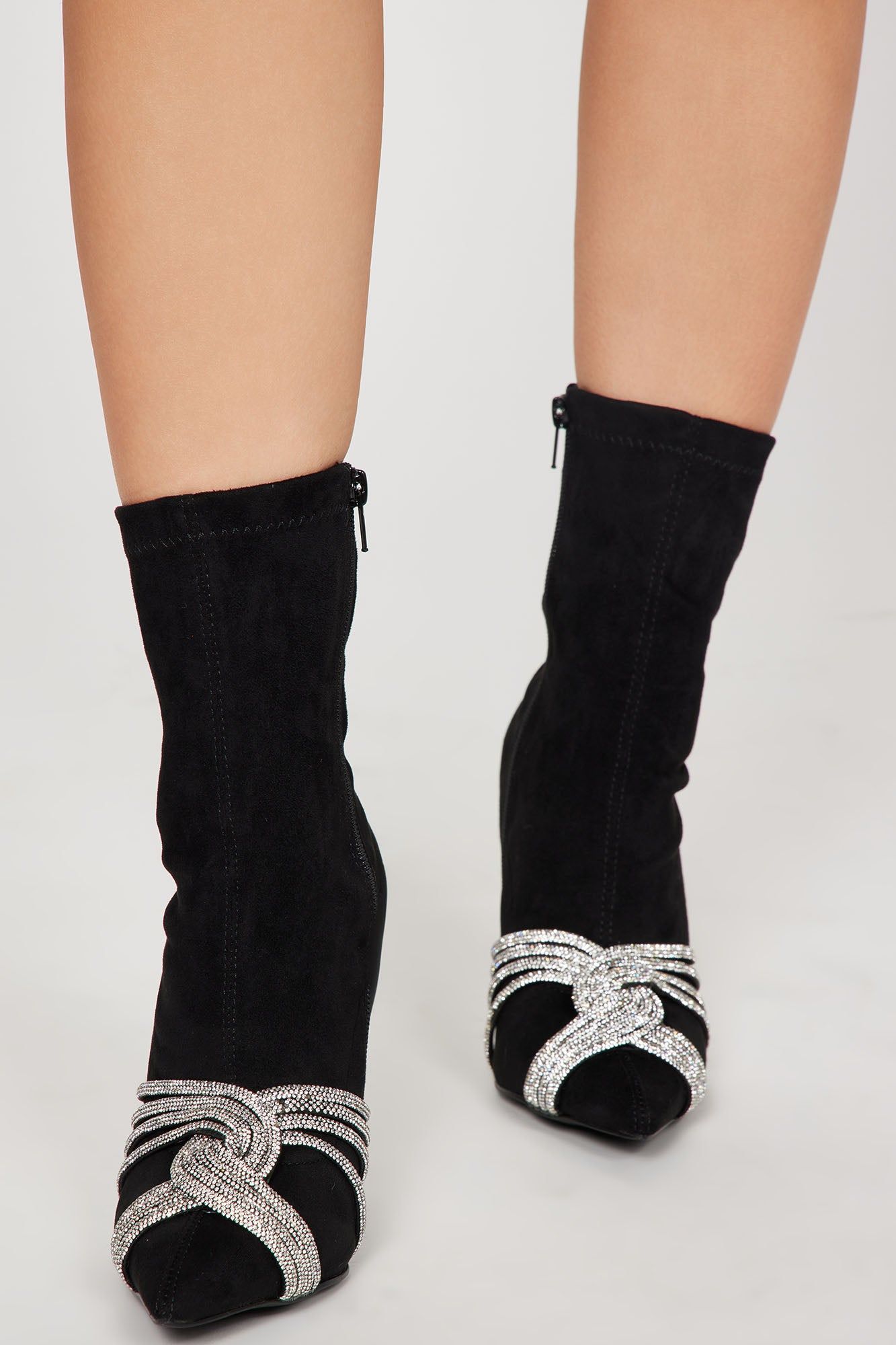 Self Love Embellished Booties - Black sold by Fashion Nova product image thumbnail 2