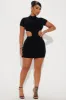 Alyson Snatched Mini Dress - Black sold by Fashion Nova