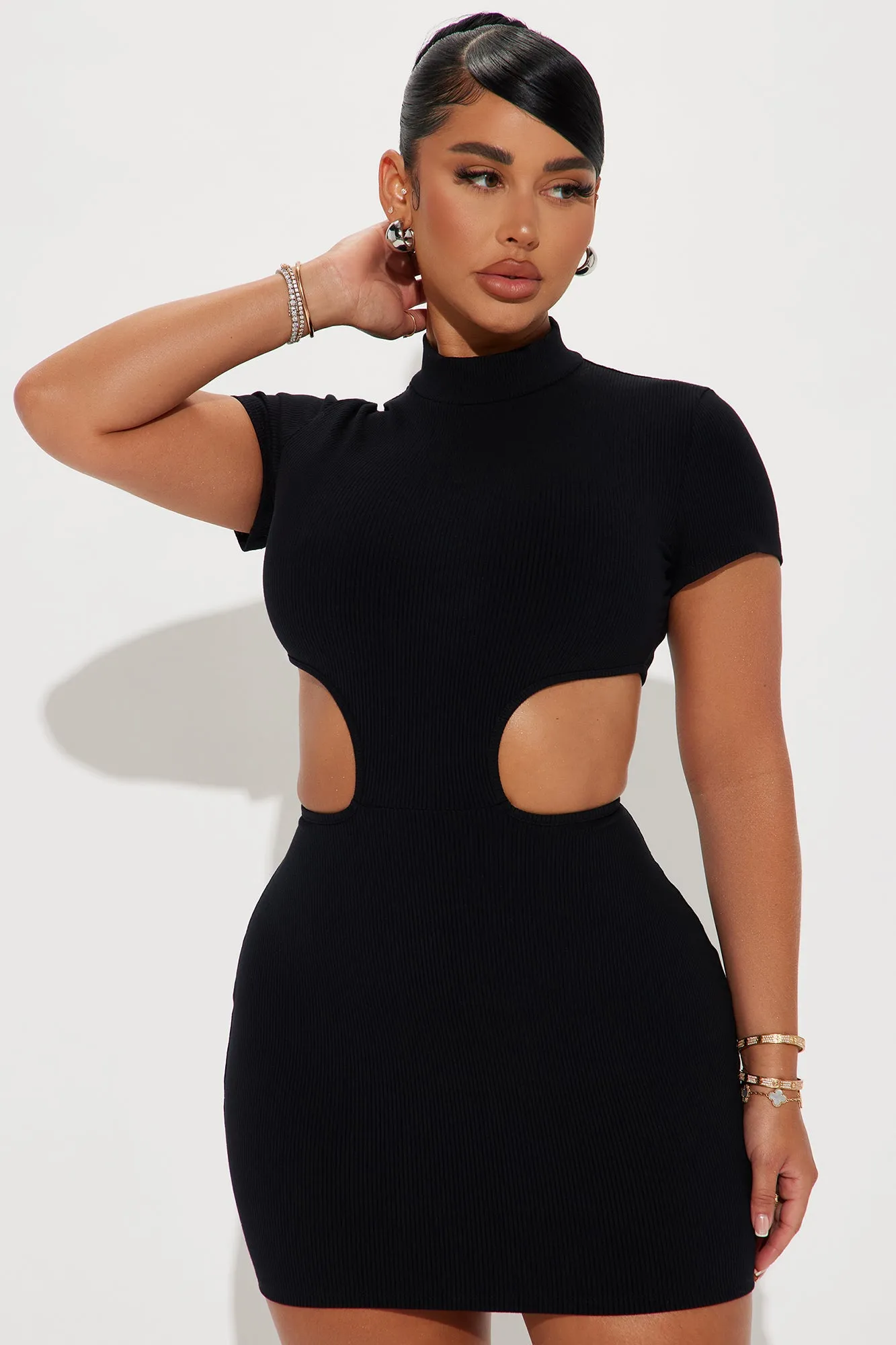Alyson Snatched Mini Dress - Black sold by Fashion Nova product image thumbnail 2