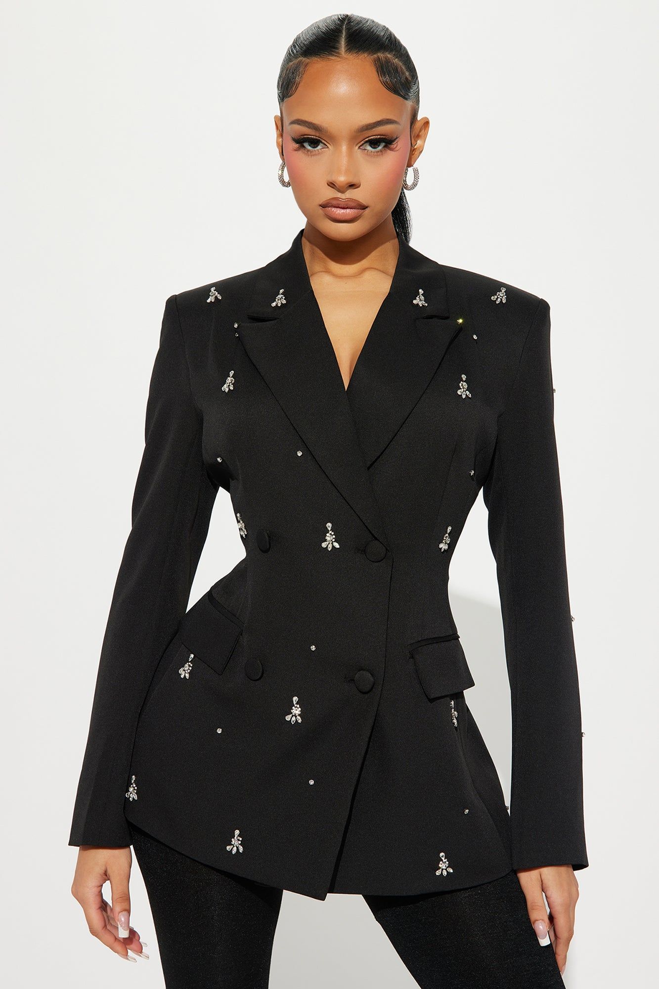 Always A Star Blazer - Black sold by Fashion Nova