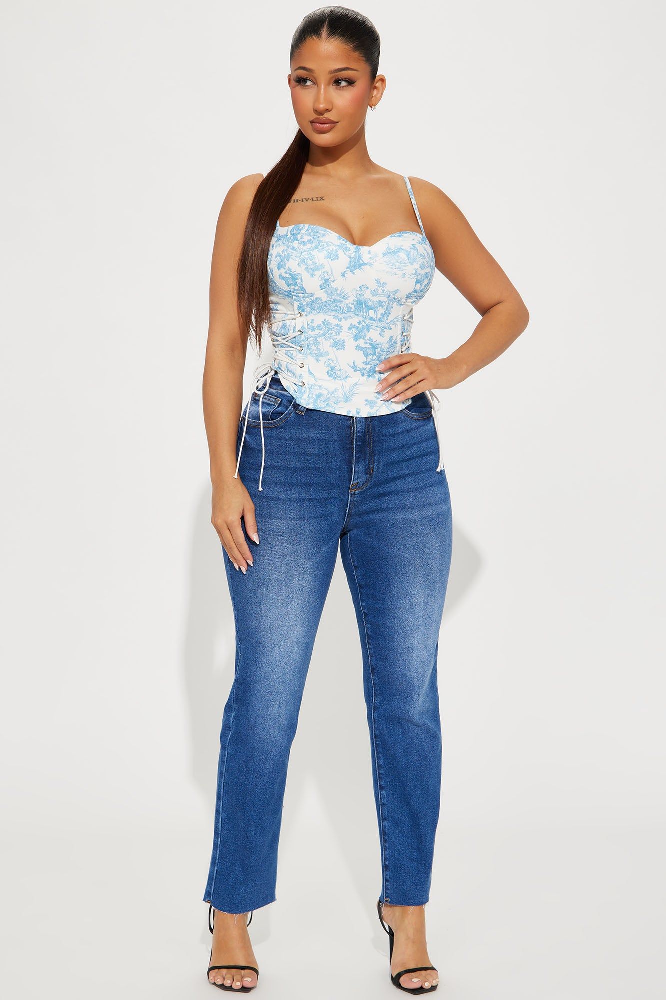 Spring Dream Corset Top - Blue/combo sold by Fashion Nova product image thumbnail 2