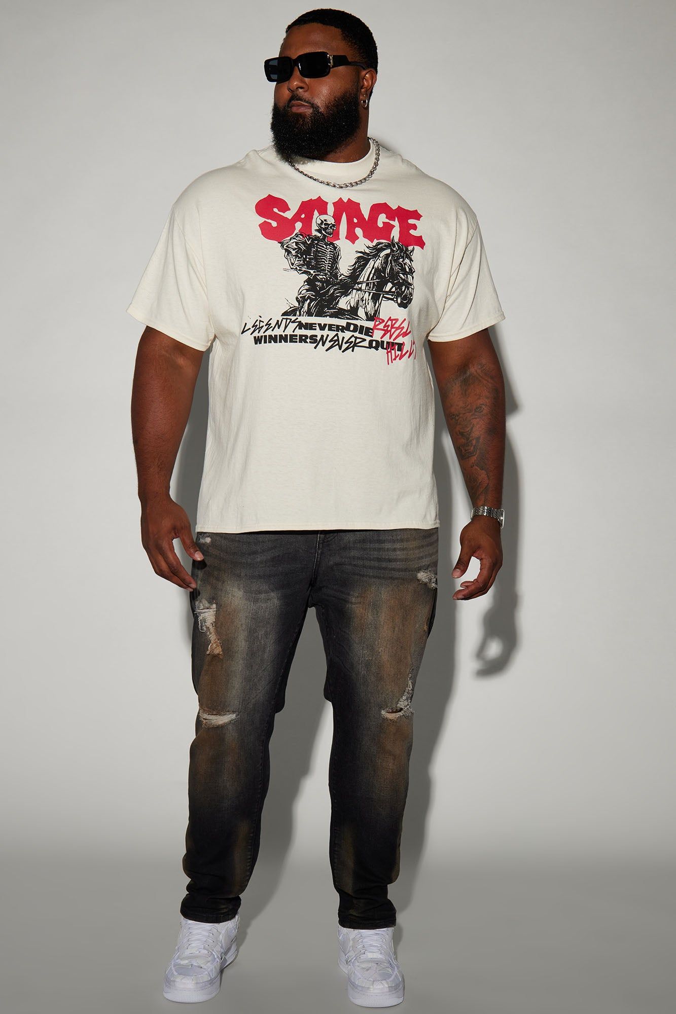 Rebel Hills Local Short Sleeve Tee - Off White sold by Fashion Nova product image thumbnail 5