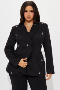 Always A Star Blazer - Black sold by Fashion Nova