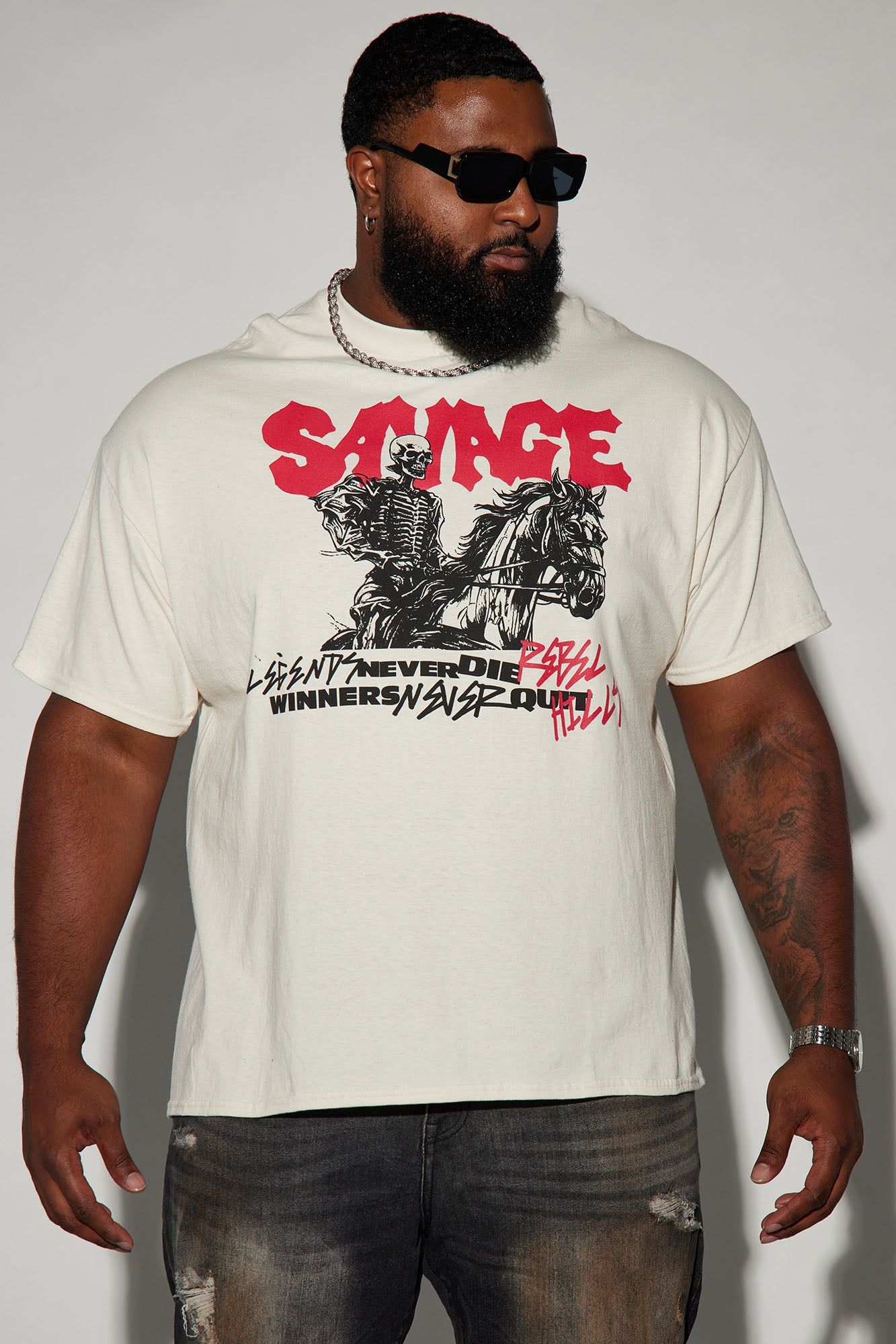 Rebel Hills Local Short Sleeve Tee - Off White sold by Fashion Nova product image thumbnail 4