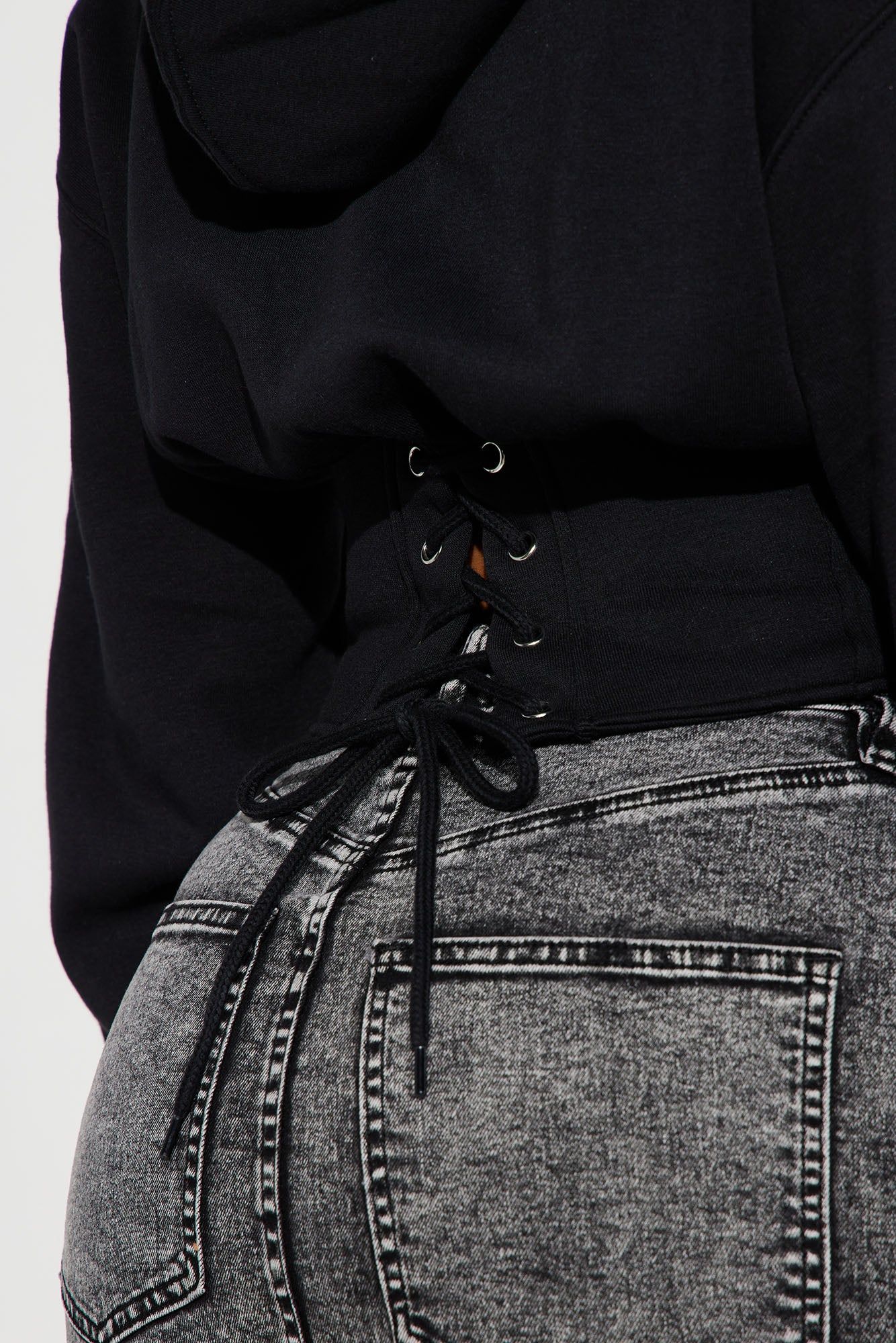 Kansas City Chiefs Corset Hoodie - Black sold by Fashion Nova product image thumbnail 4