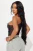 On Your Mind One Shoulder Bodysuit - Black sold by Fashion Nova