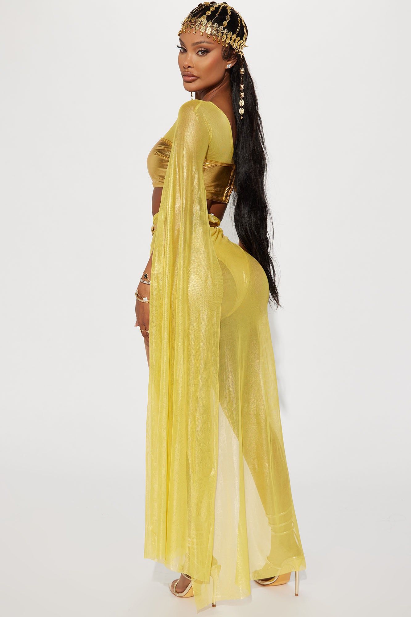 Glamorous Goddess 6 Piece Costume Set - Gold sold by Fashion Nova product image thumbnail 4