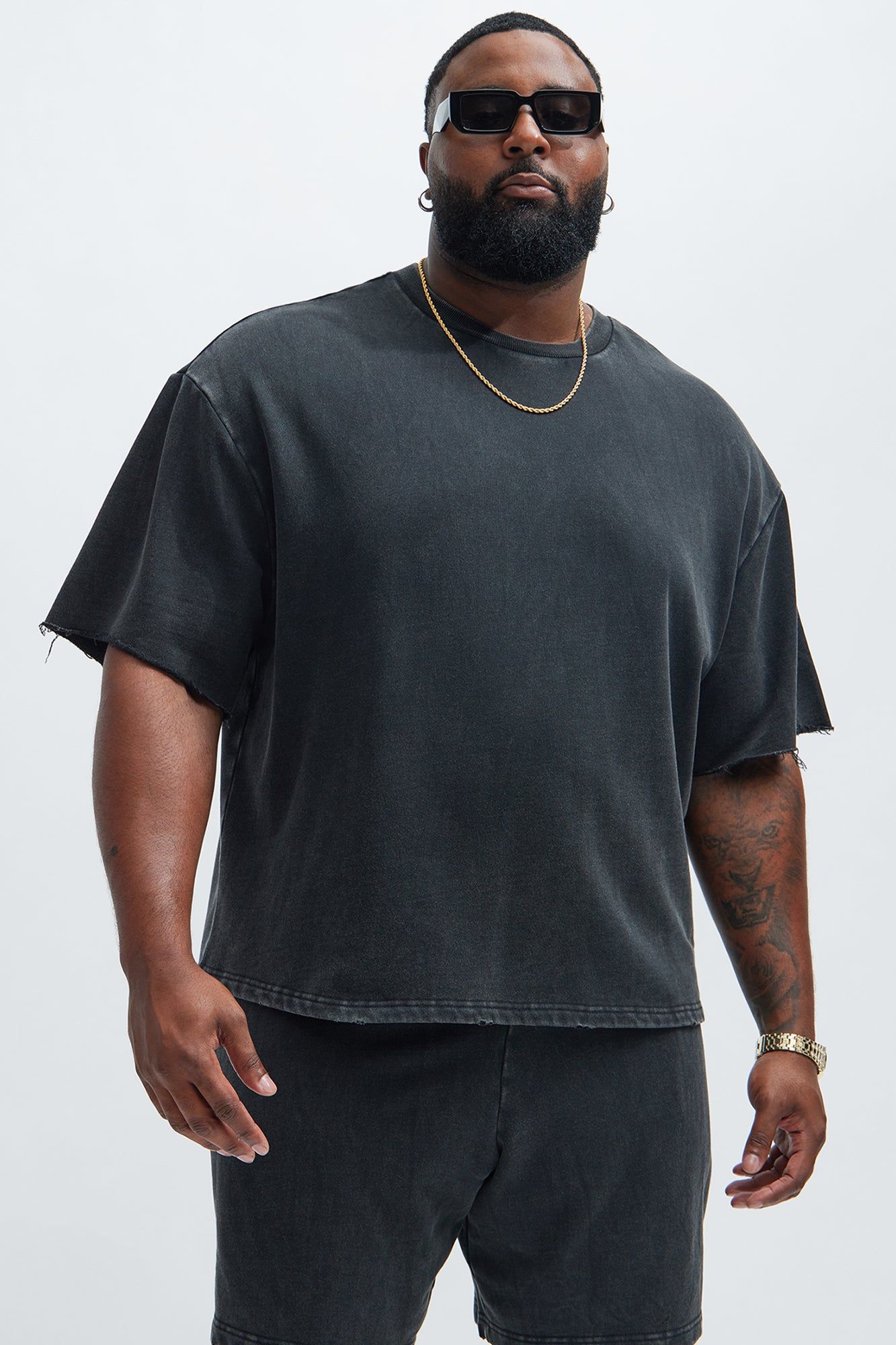 Tyson Heavy Wash Tee - Black Wash sold by Fashion Nova product image thumbnail 5