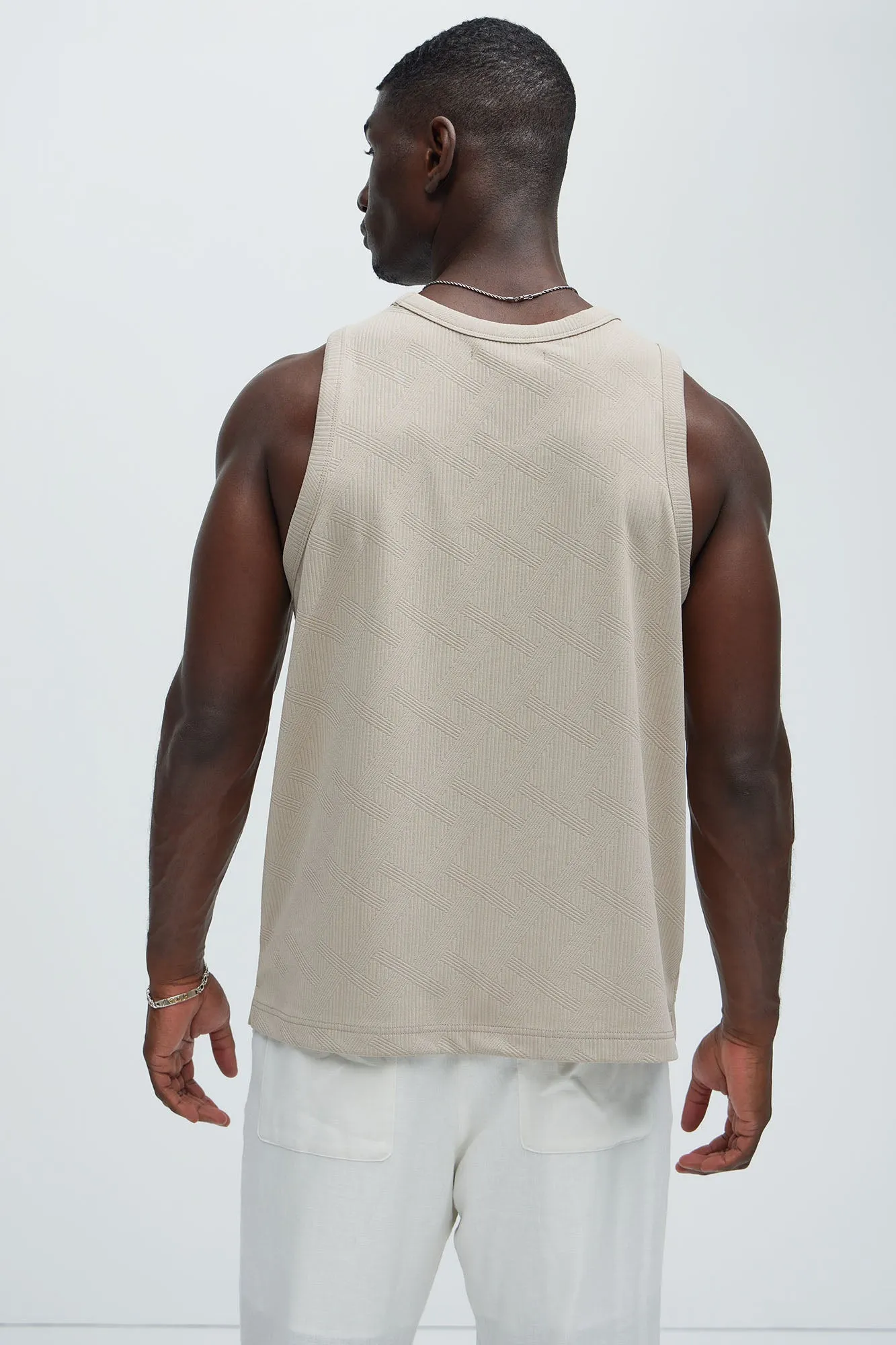 Benji Textured Tank Top - Taupe sold by Fashion Nova product image thumbnail 4