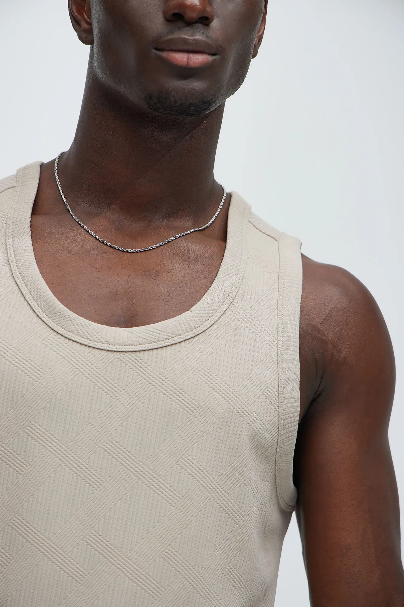 Benji Textured Tank Top - Taupe sold by Fashion Nova product image thumbnail 3