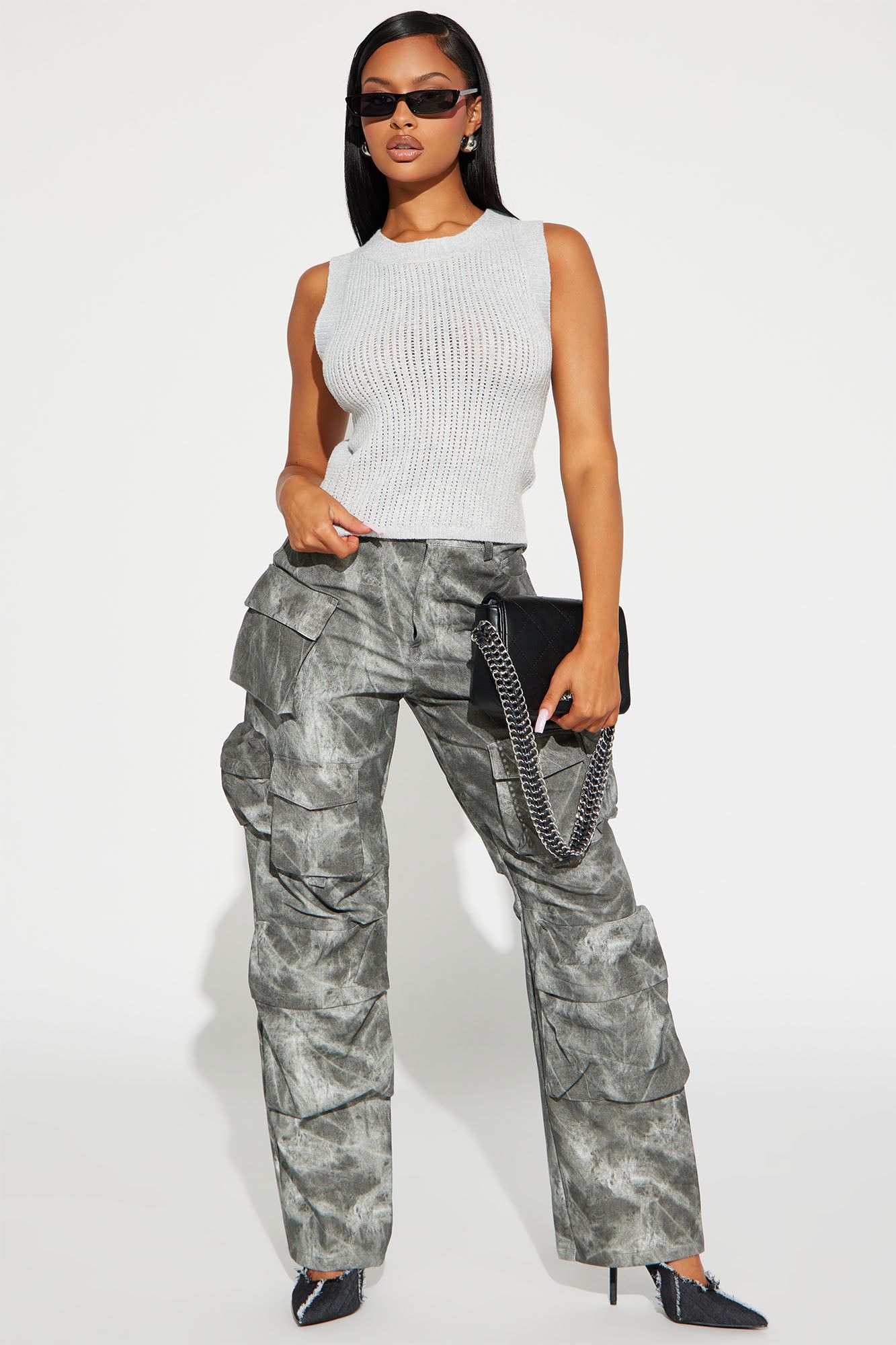 Corneila Sweater Tank - Grey sold by Fashion Nova product image thumbnail 2
