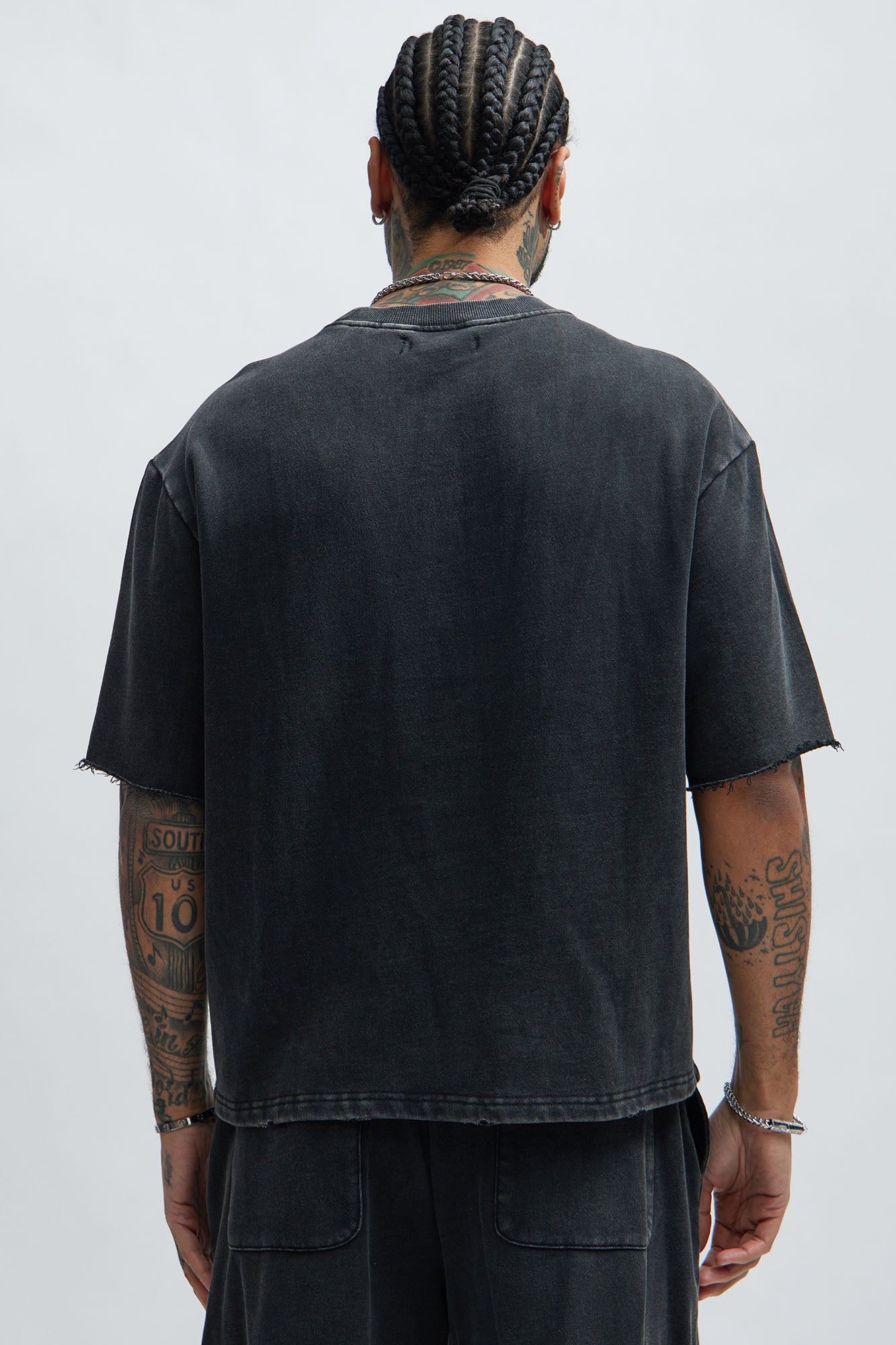 Tyson Heavy Wash Tee - Black Wash sold by Fashion Nova product image thumbnail 4