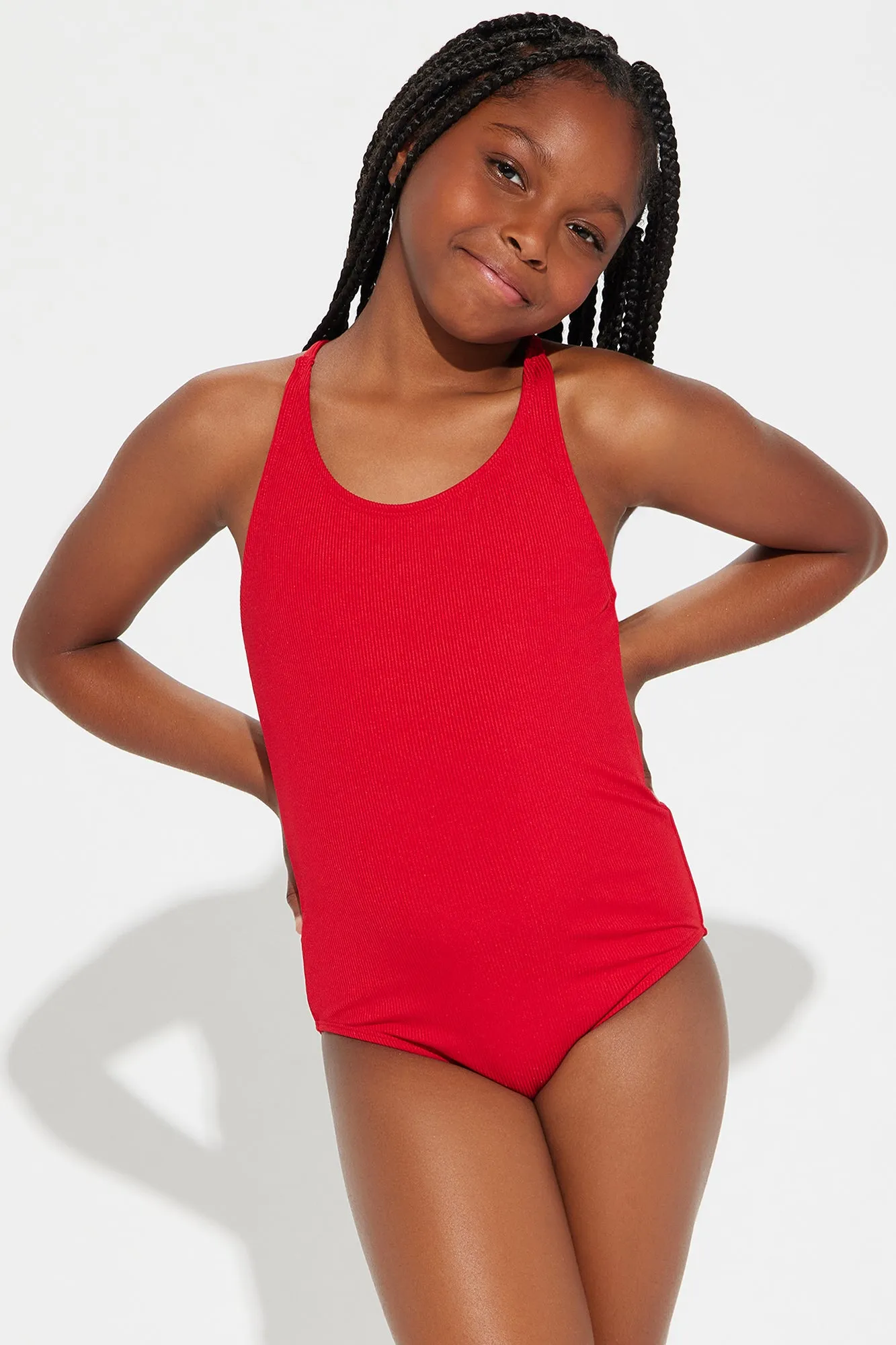 Mini Davina 1 Piece Swimsuit - Red sold by Fashion Nova