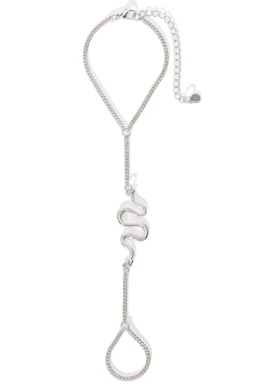 Trust Issues Hand Chain - Silver sold by Fashion Nova
