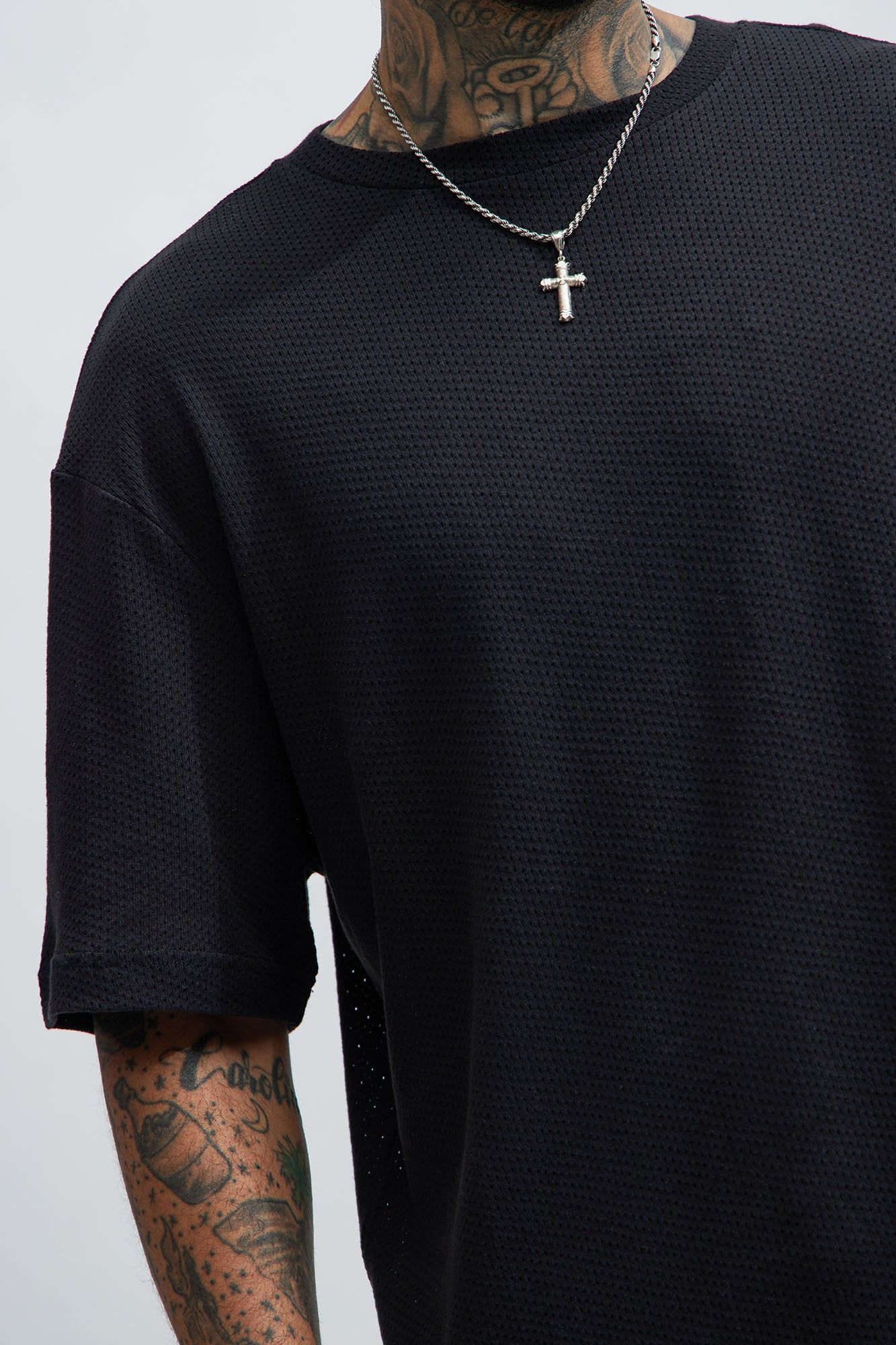 Randall Relaxed Textured Tee - Black sold by Fashion Nova product image thumbnail 3