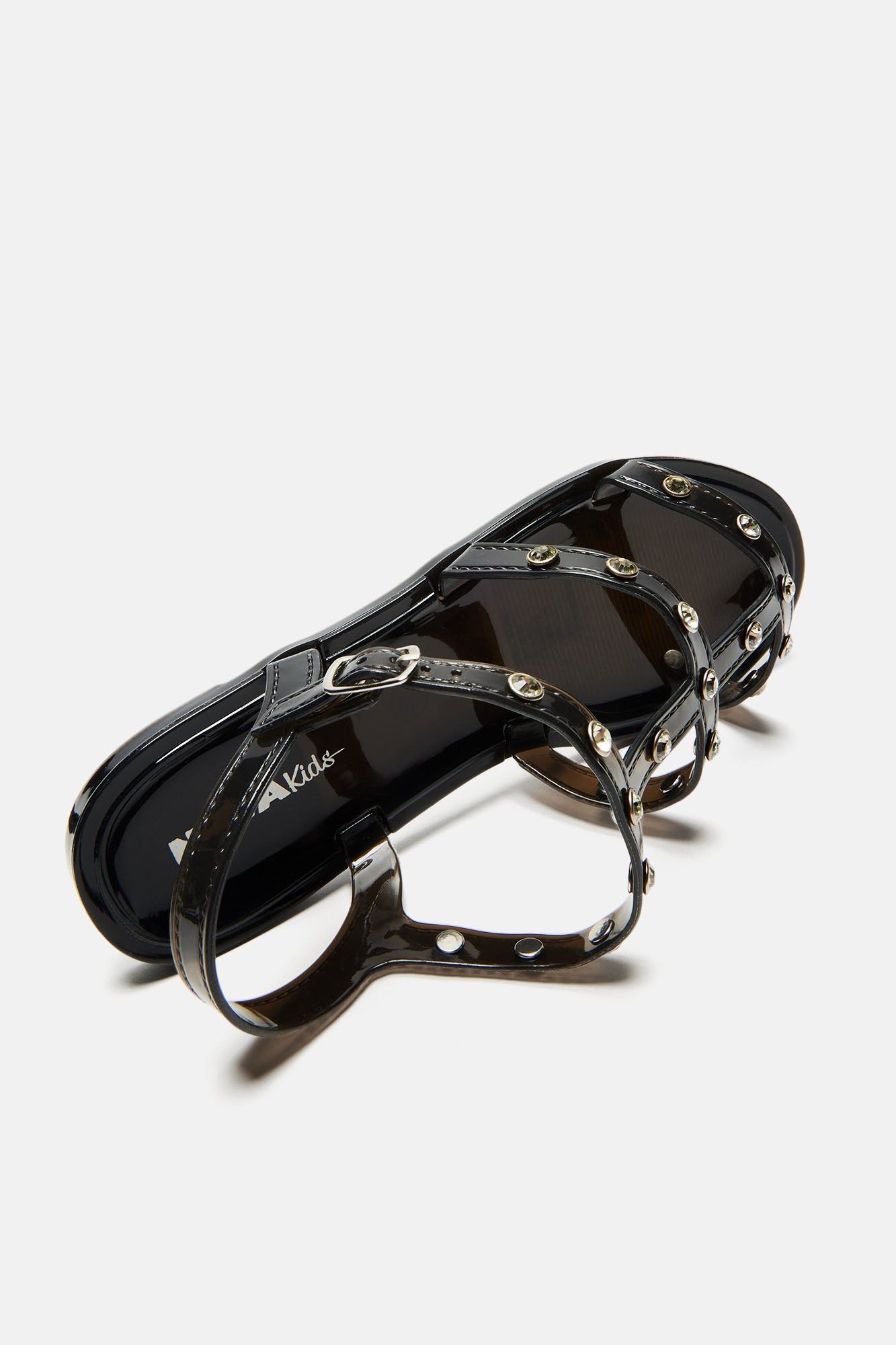 Mini Bling Bling II Flat Sandal - Black sold by Fashion Nova product image thumbnail 4