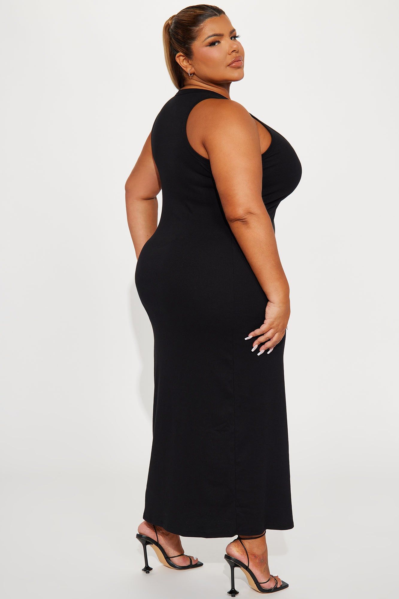 Leandra RIbbed Maxi Dress - Black sold by Fashion Nova product image thumbnail 6