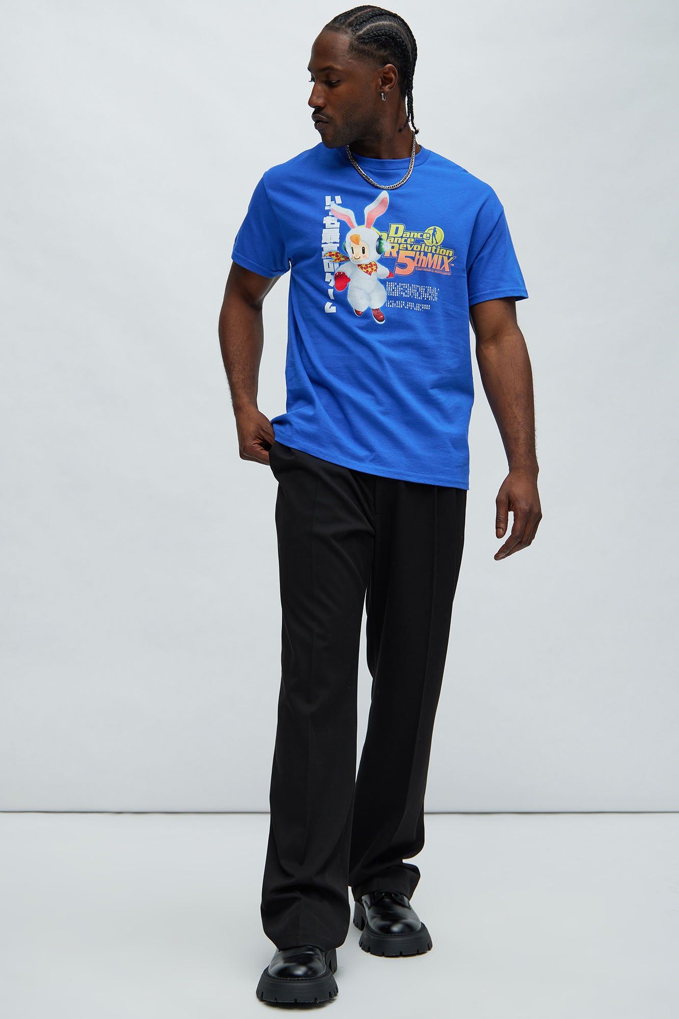 Dance Dance Revolution Retro 90s Short Sleeve Tee - Blue sold by Fashion Nova product image thumbnail 2