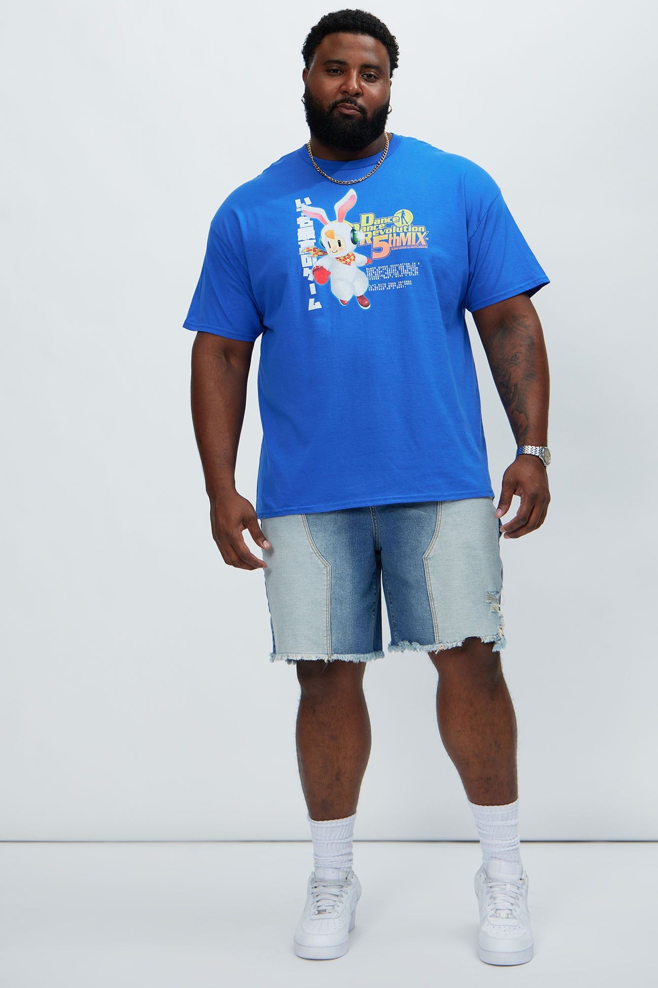 Dance Dance Revolution Retro 90s Short Sleeve Tee - Blue sold by Fashion Nova product image thumbnail 5