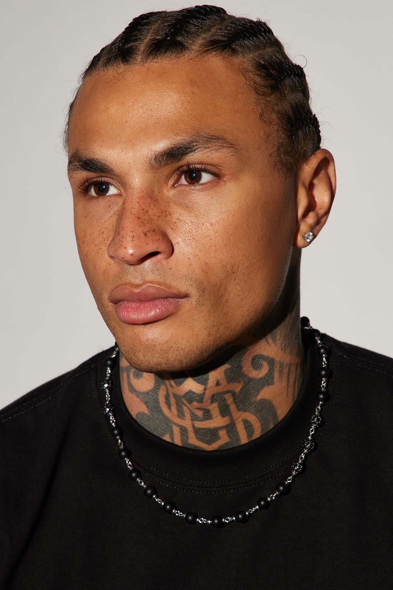 Beaded Onyx Chain Necklace - Silver sold by Fashion Nova product image thumbnail 2