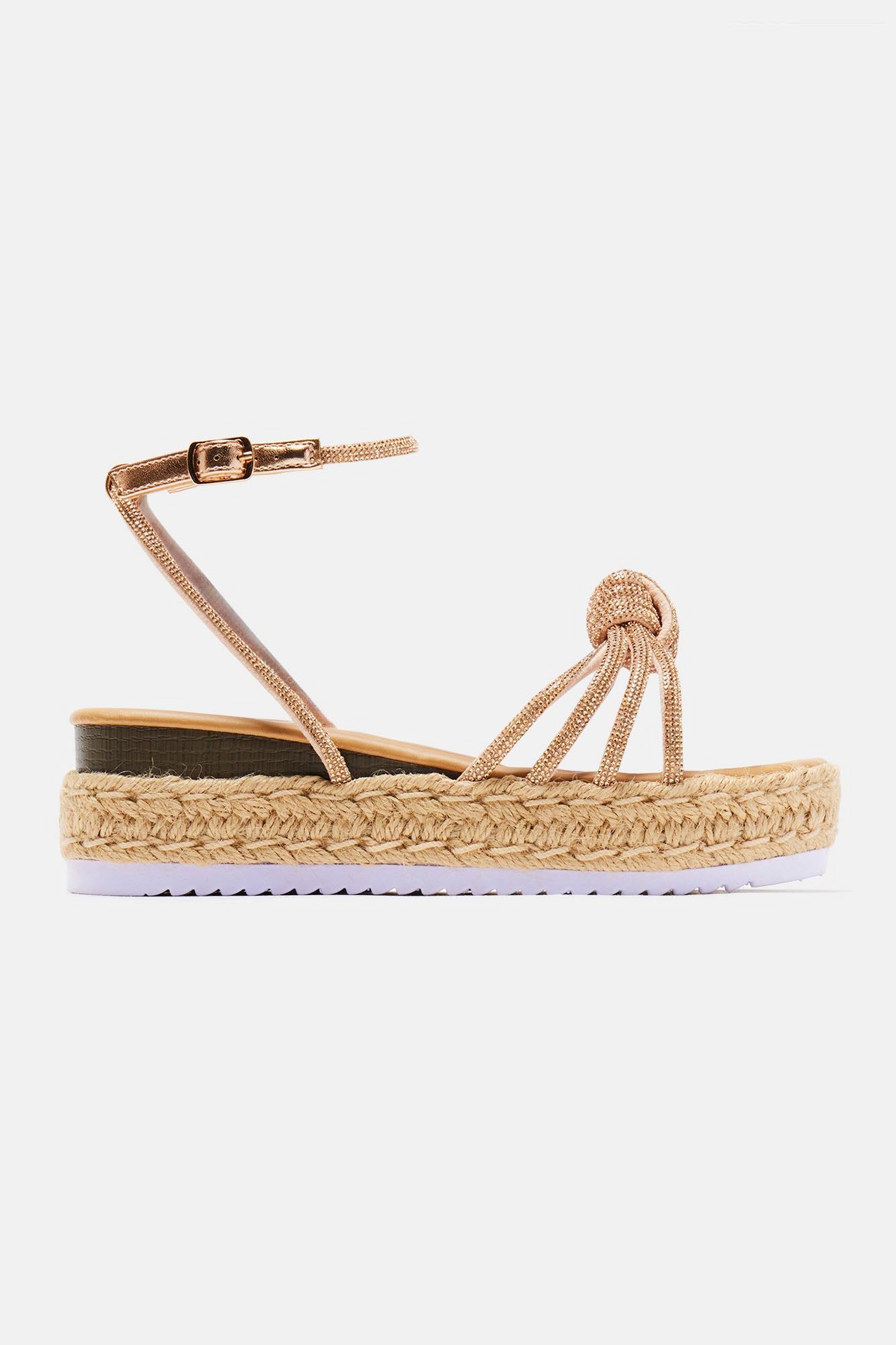 Emmy Rhinestone Wedges - Rose Gold sold by Fashion Nova product image thumbnail 5