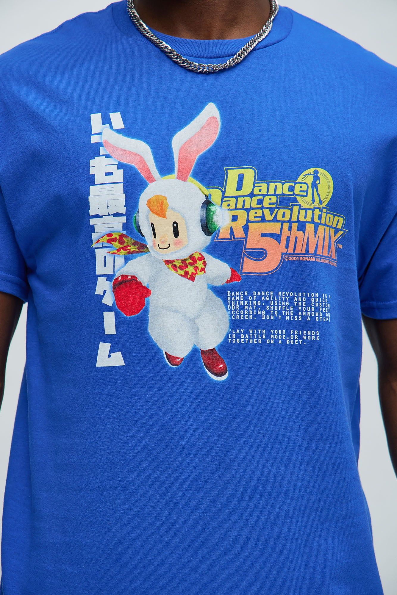 Dance Dance Revolution Retro 90s Short Sleeve Tee - Blue sold by Fashion Nova product image thumbnail 3