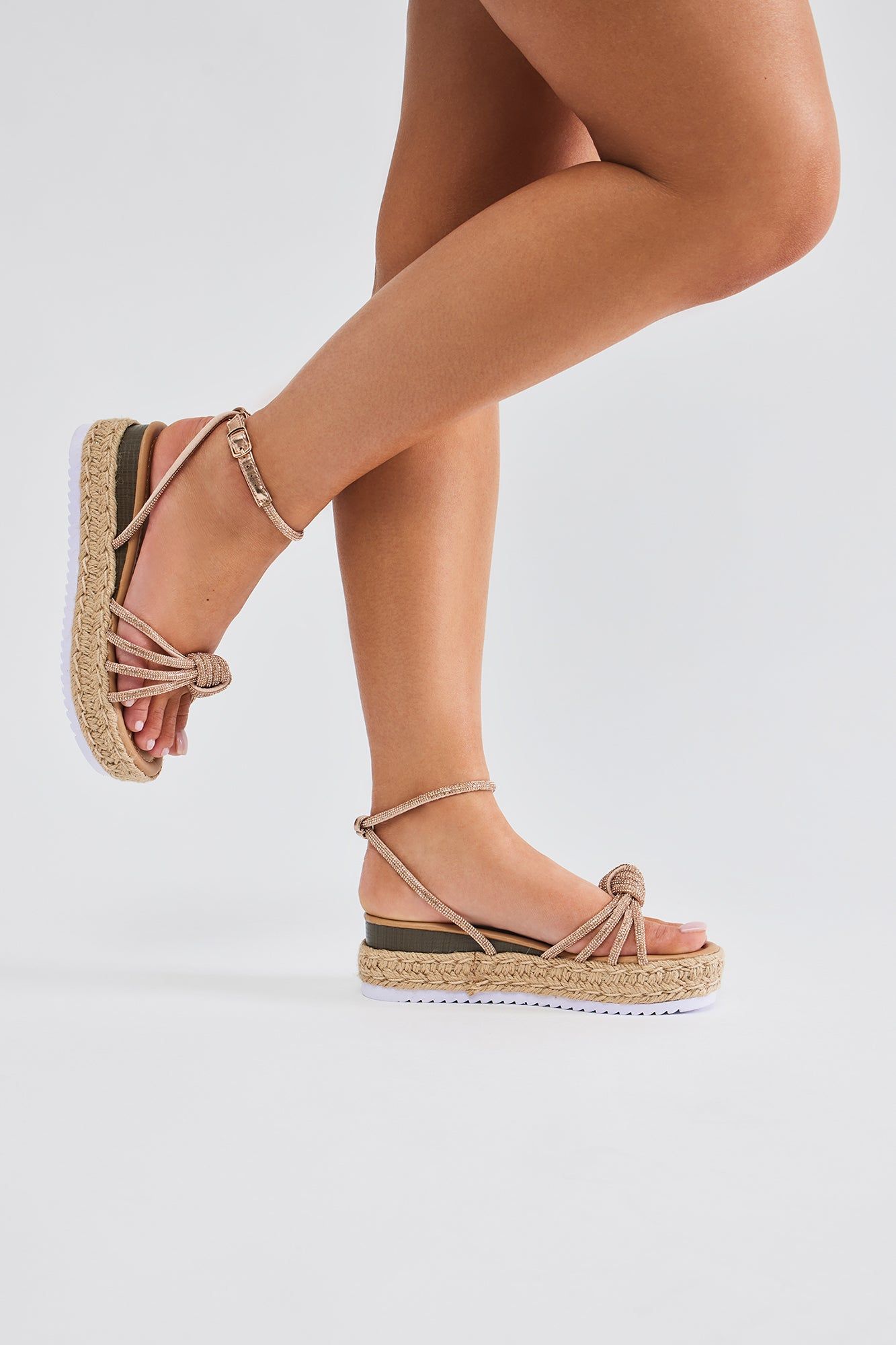 Emmy Rhinestone Wedges - Rose Gold sold by Fashion Nova product image thumbnail 2