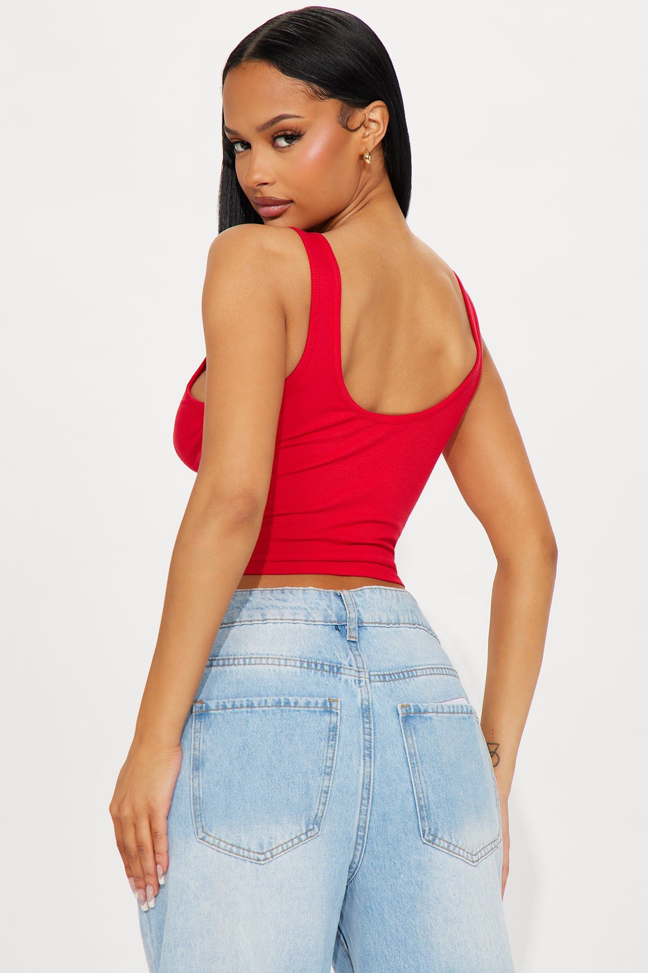 Azelia Zipper Top - Red sold by Fashion Nova product image thumbnail 3