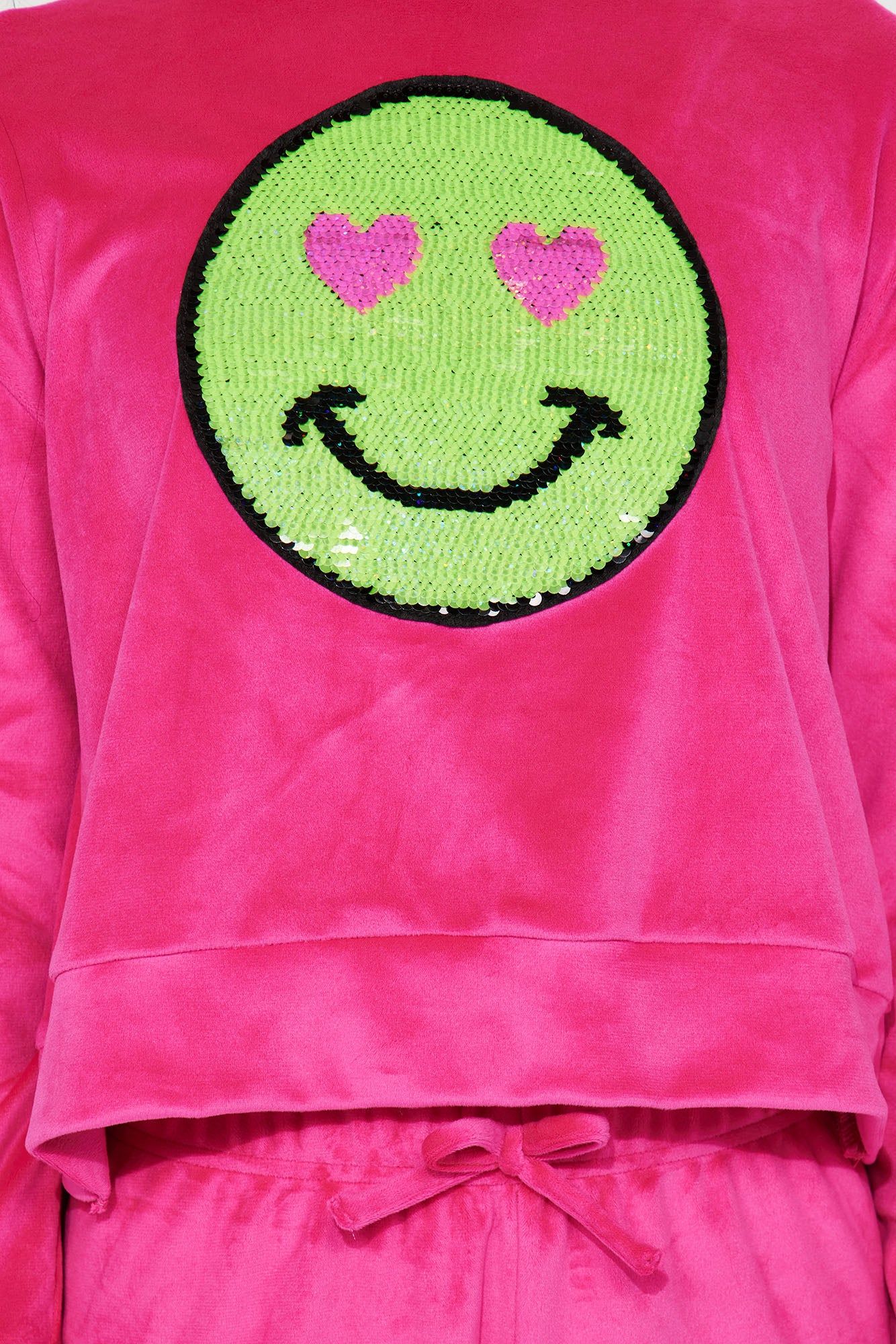 Mini Smiley Velour Jogger Set - Pink sold by Fashion Nova product image thumbnail 3