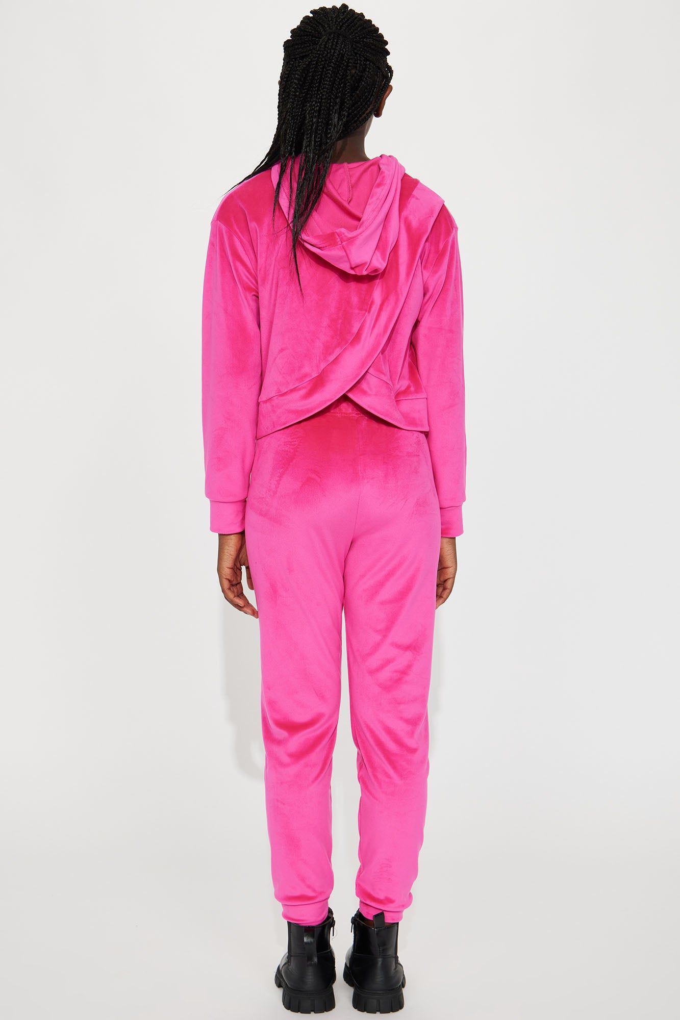 Mini Smiley Velour Jogger Set - Pink sold by Fashion Nova product image thumbnail 4