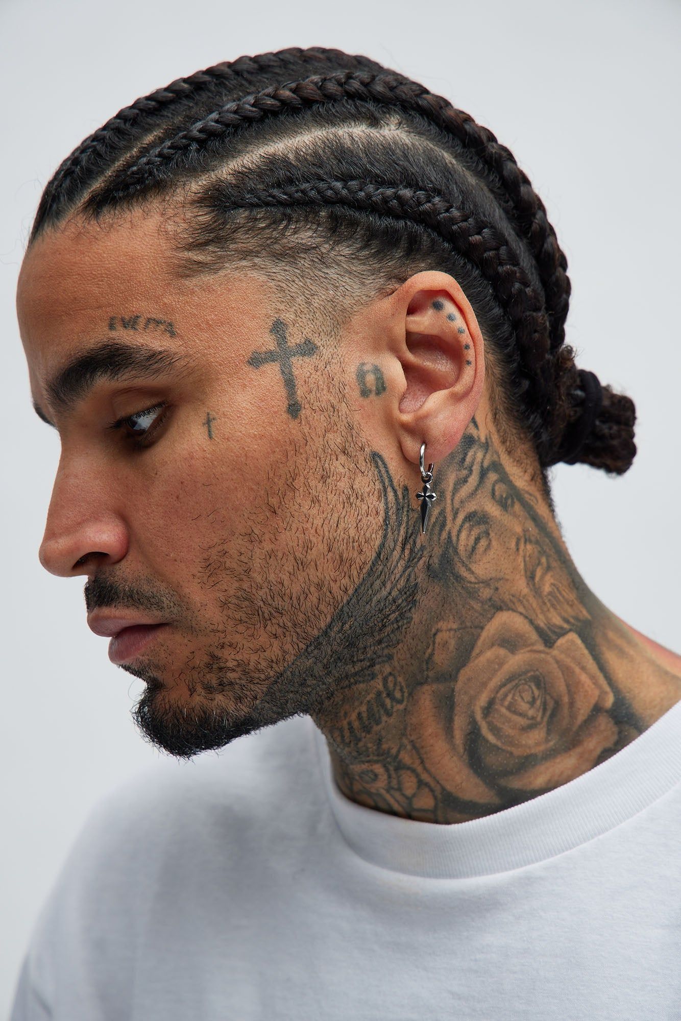 Cross Dangling Stainless Steel Earring Set - Silver sold by Fashion Nova product image thumbnail 2