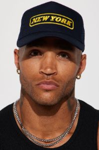 New York Trucker Hat - Navy sold by Fashion Nova