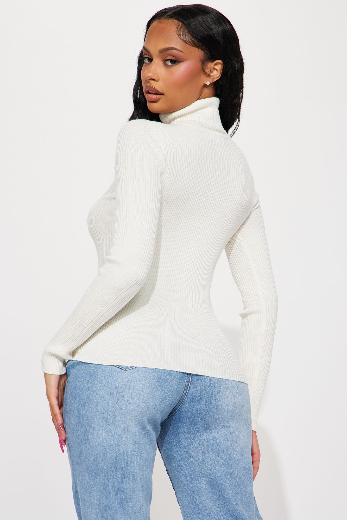 Brookside Sweater Top - White sold by Fashion Nova product image thumbnail 3