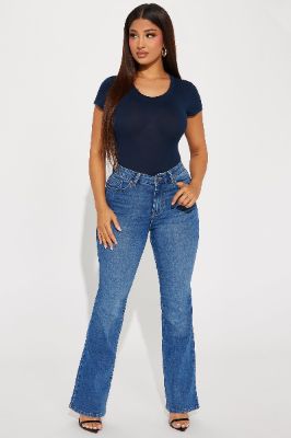 Leana Stretch Bootcut Jeans - Medium Wash sold by Fashion Nova