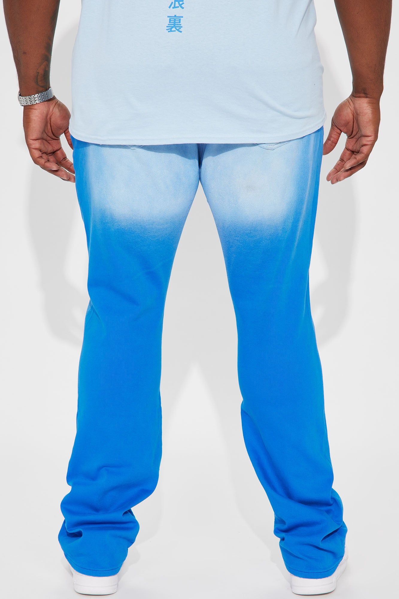 Eye Catching Stacked Skinny Flare Jeans - Blue sold by Fashion Nova product image thumbnail 8