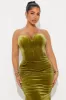 Falling For You Velvet Maxi Dress - Chartreuse sold by Fashion Nova