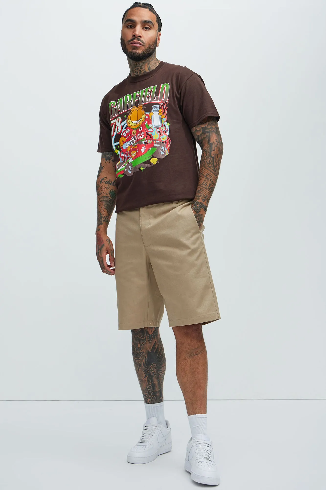 Garfield Formula Racer Short Sleeve Tee - Brown sold by Fashion Nova product image thumbnail 3