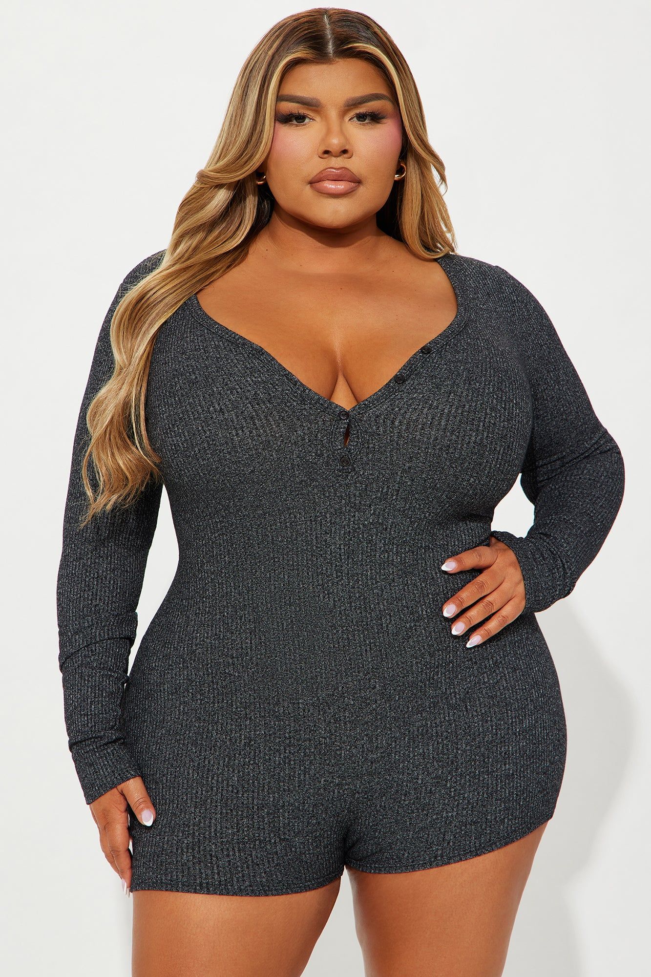 Up Till' Dawn Romper - Black sold by Fashion Nova product image thumbnail 5