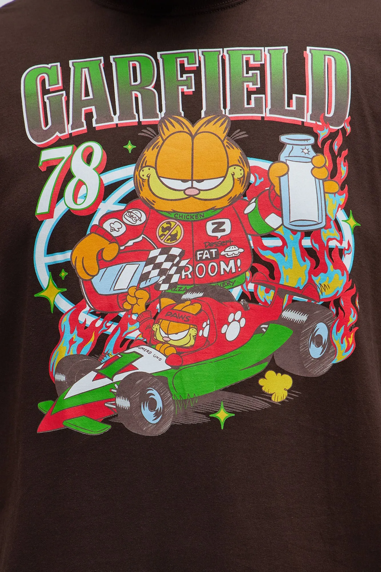 Garfield Formula Racer Short Sleeve Tee - Brown sold by Fashion Nova product image thumbnail 5