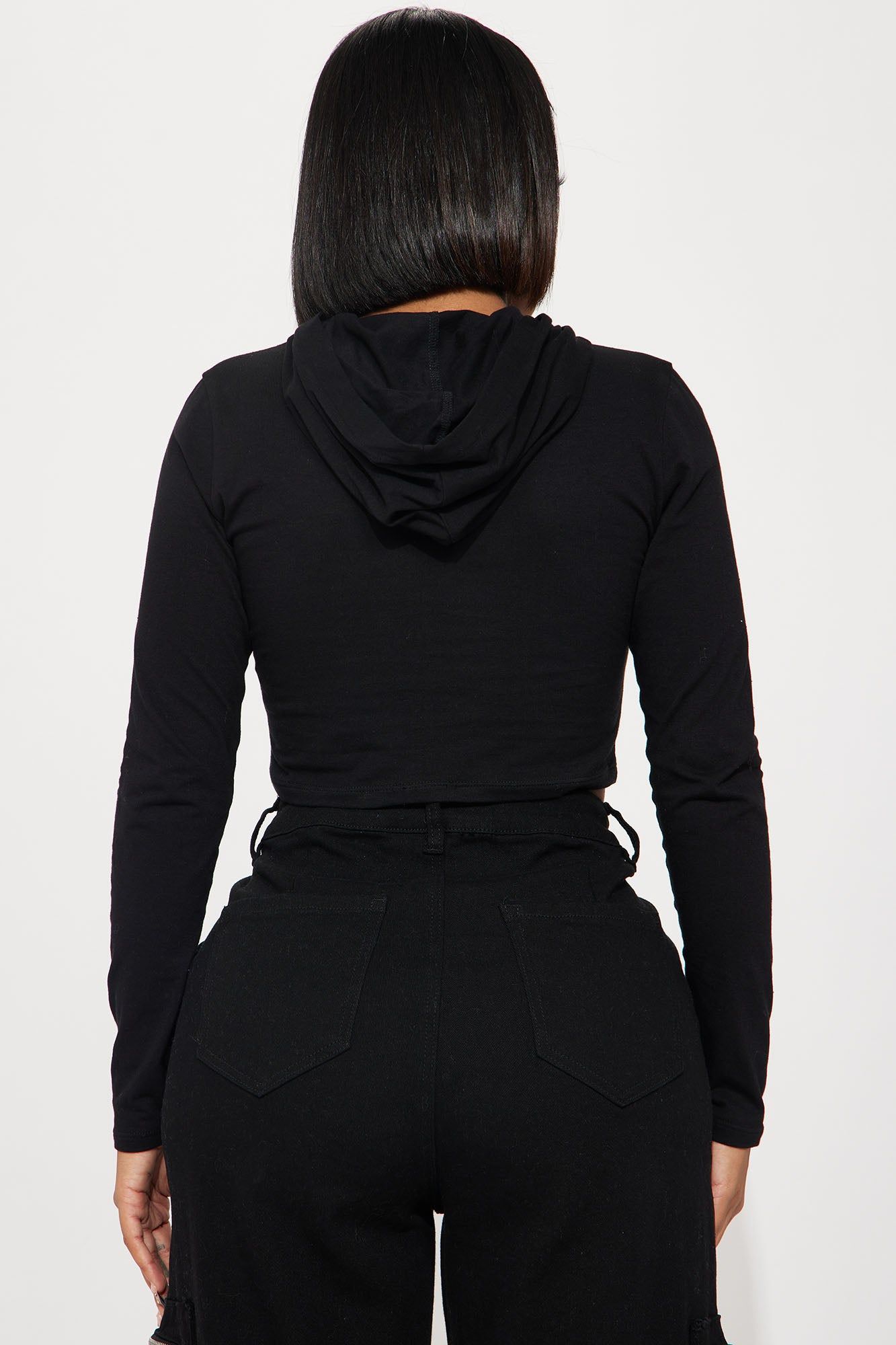 Legendary Hooded Graphic Top - Black sold by Fashion Nova product image thumbnail 4