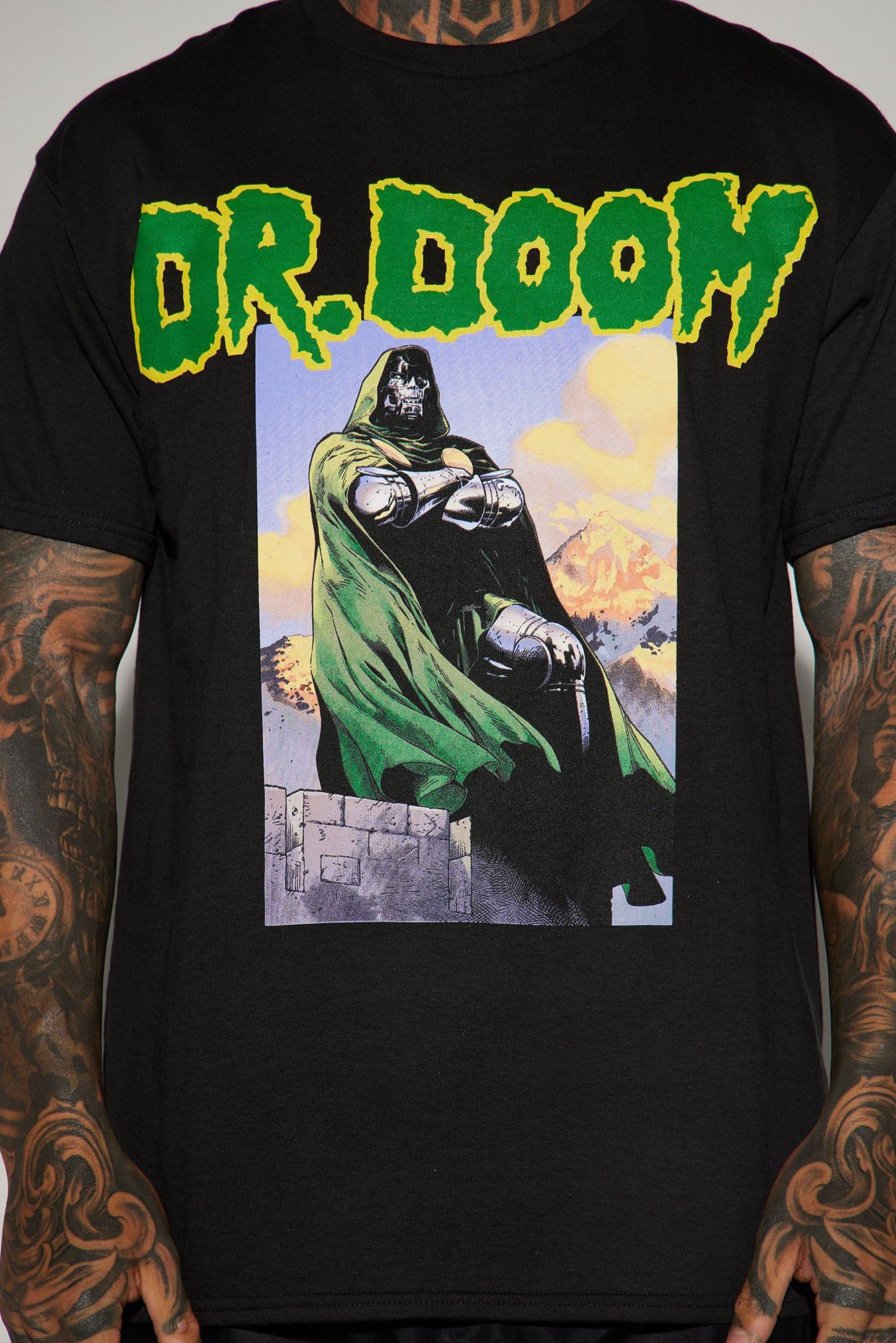 Dr. Doom Is Here Short Sleeve Tee - Black sold by Fashion Nova product image thumbnail 3