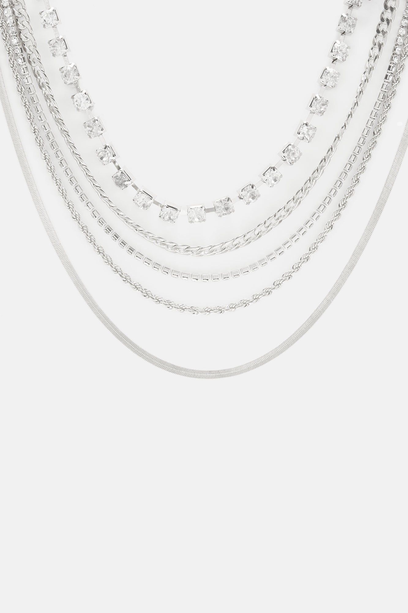 Can't Never Have Too Much Necklace - Silver sold by Fashion Nova product image thumbnail 4