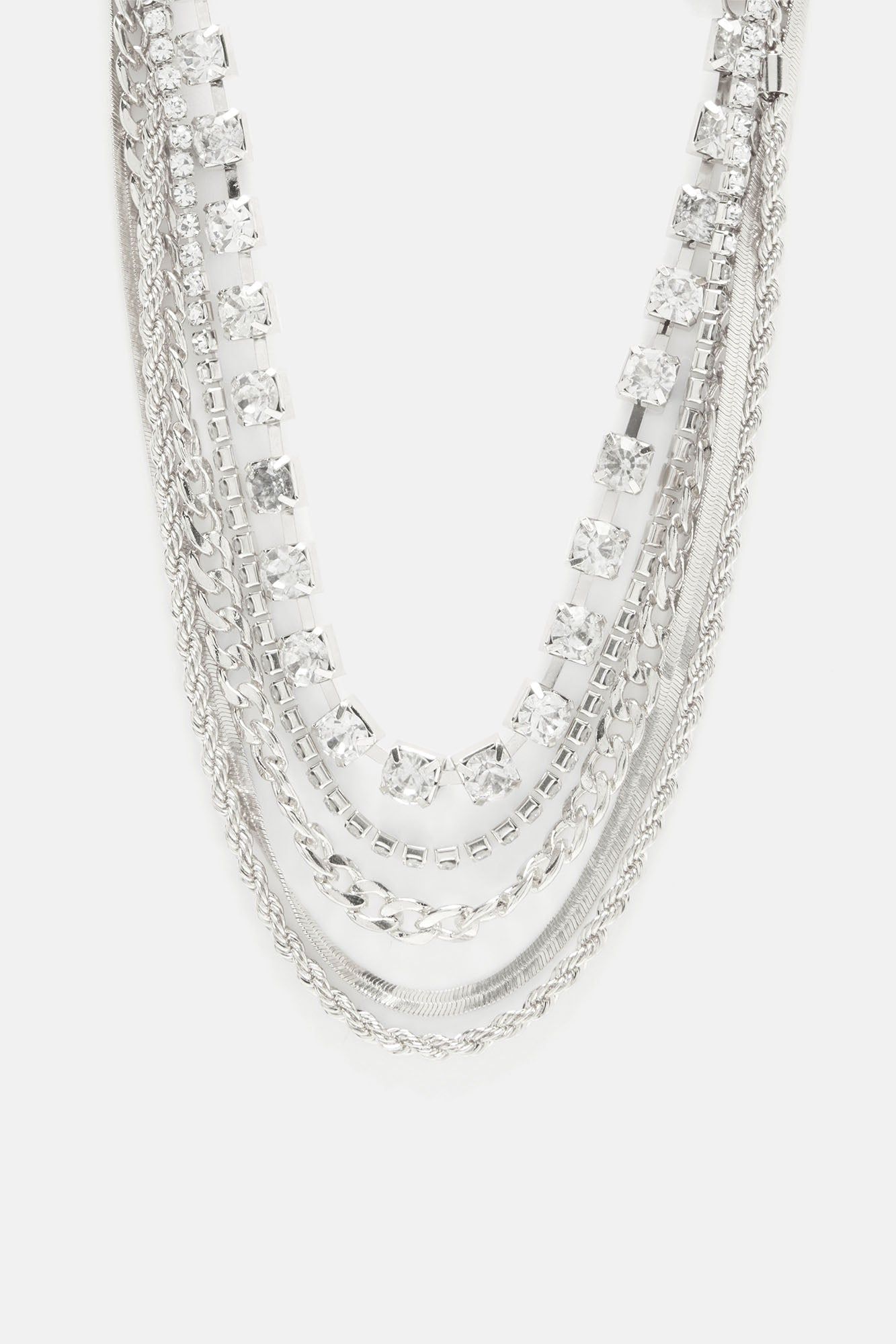 Can't Never Have Too Much Necklace - Silver sold by Fashion Nova product image thumbnail 3