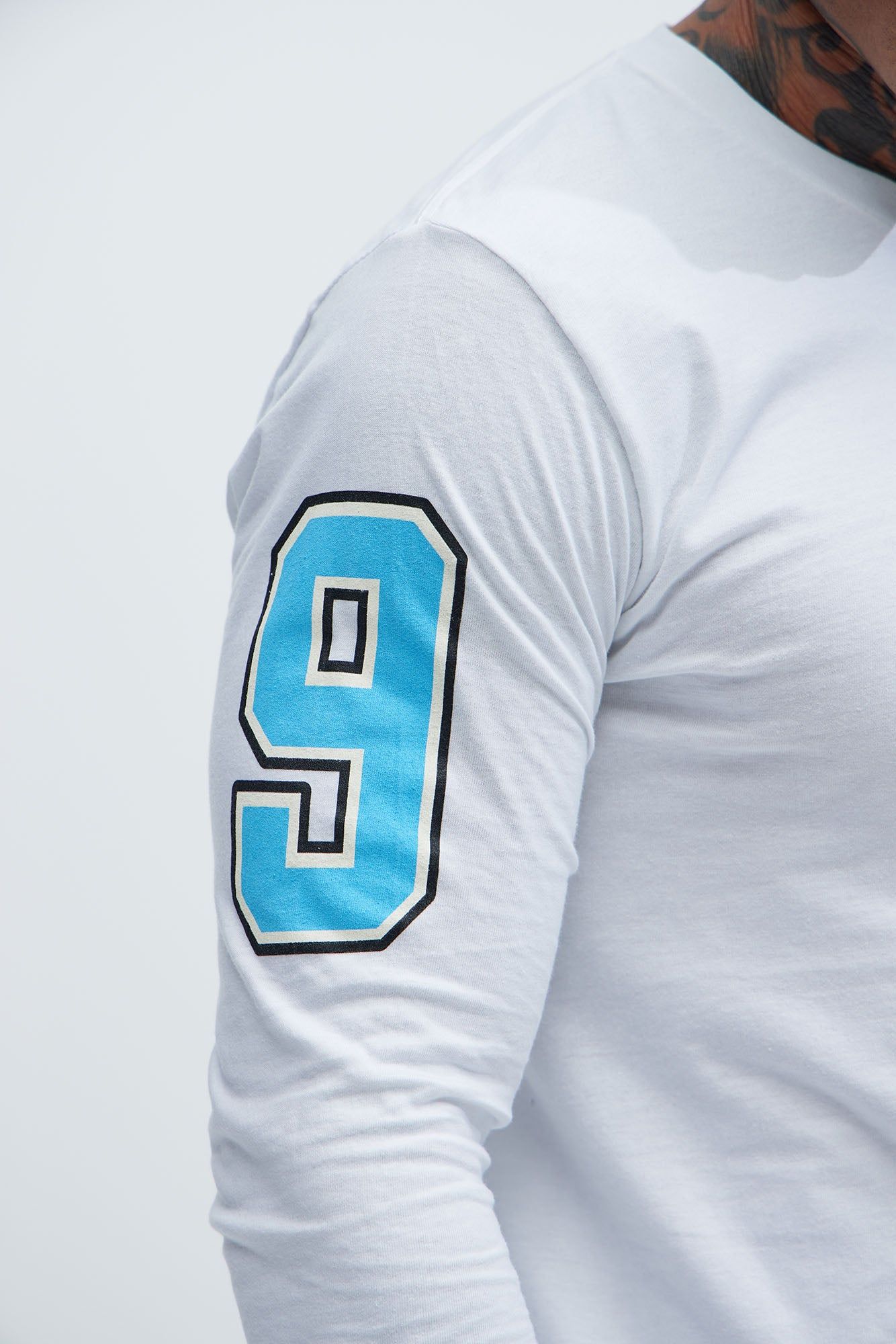 Finesse Champs 199X Long Sleeve Tee - White sold by Fashion Nova product image thumbnail 5