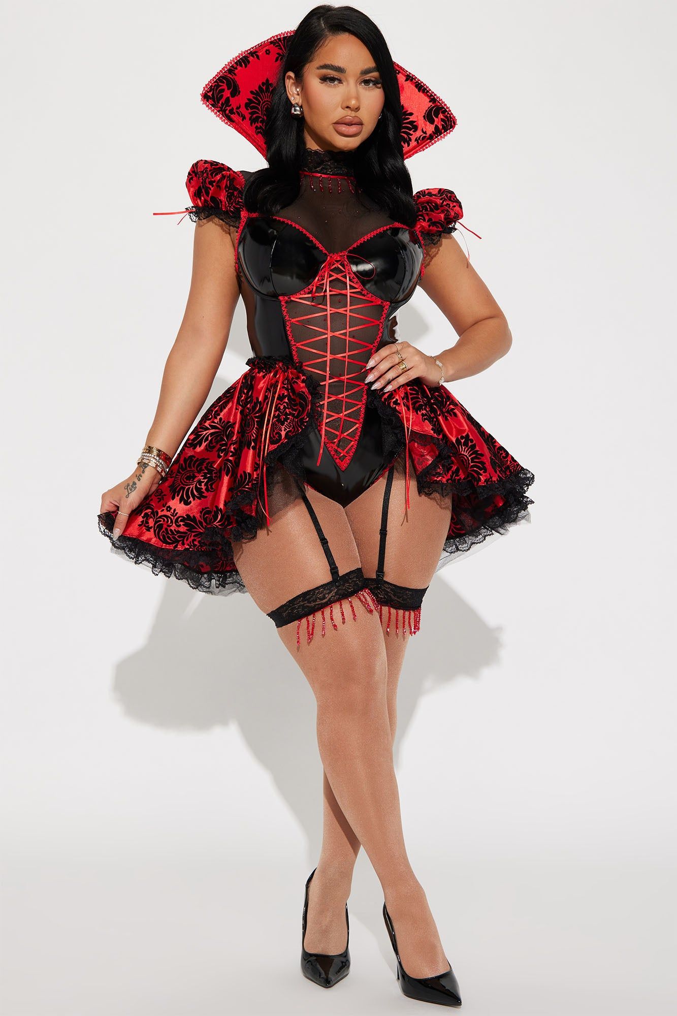 Sultry Vamp 3 Piece Costume - Black sold by Fashion Nova