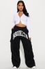 Brooklyn Wide Leg Cargo Pant - Black sold by Fashion Nova