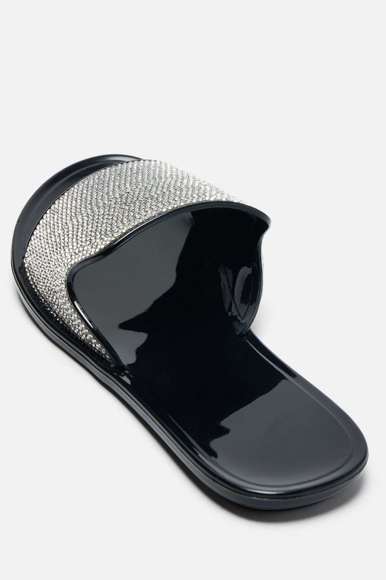 Justyne Embellished Flat Sandals - Black sold by Fashion Nova product image thumbnail 4