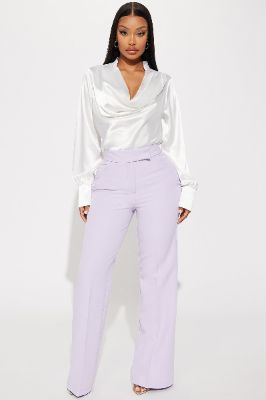 Tory Flare Leg Trouser - Lavender sold by Fashion Nova
