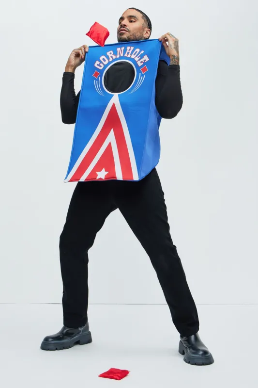 Cornhole & Beanbags 1 Piece Tunic Costume - Blue/combo sold by Fashion Nova