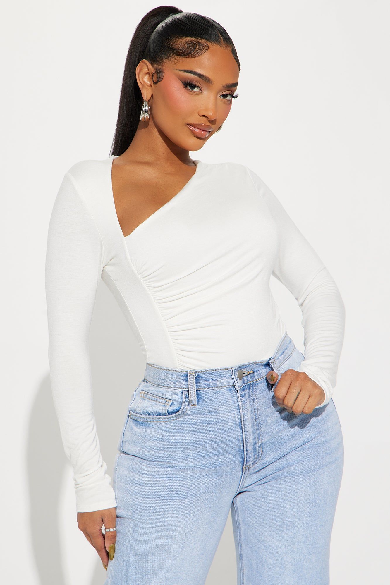 Lost Your Chance Bodysuit - Ivory sold by Fashion Nova product image thumbnail 3